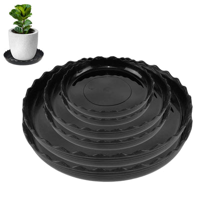 YUANAIYI Wave Saucer 6inch setup protects floors from spills and dirt.
