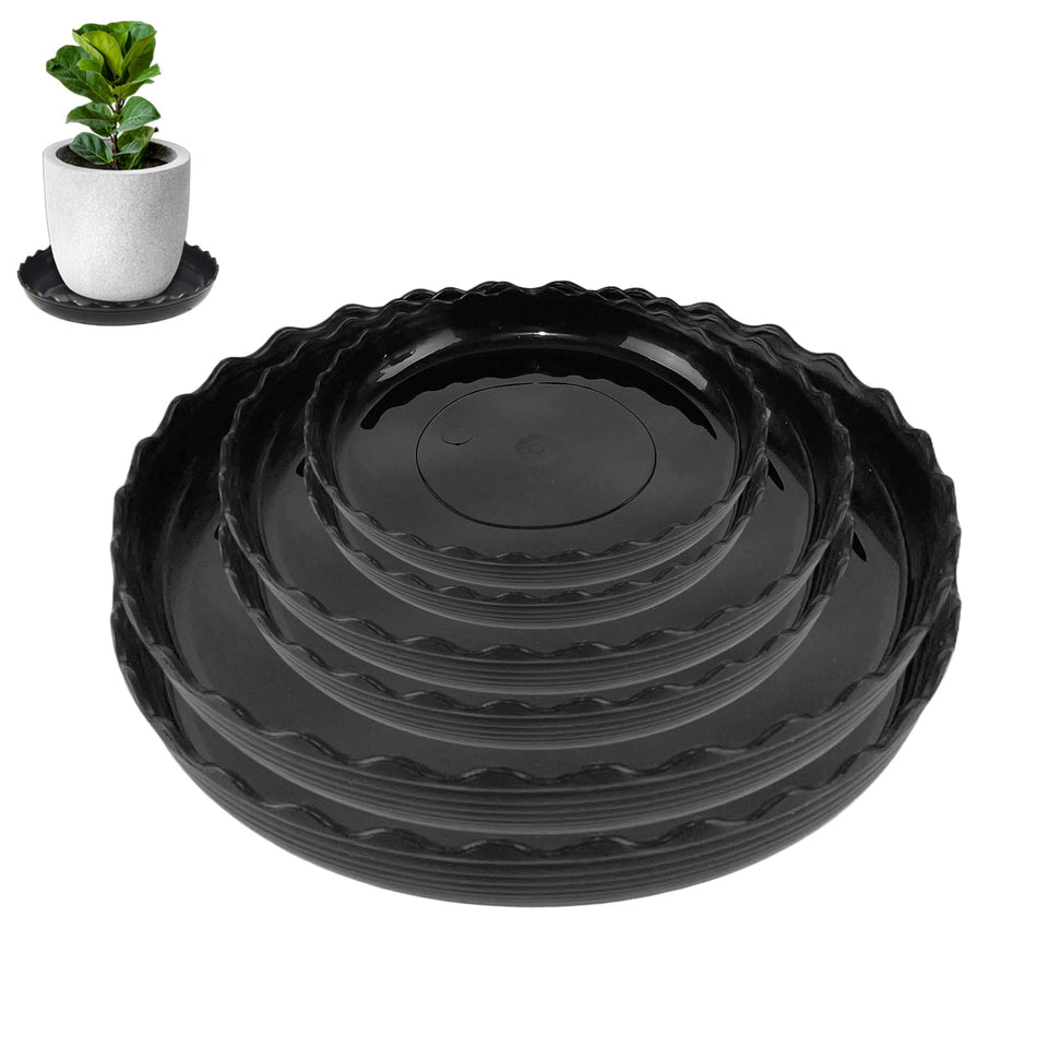 YUANAIYI Wave Saucer 6inch setup protects floors from spills and dirt.