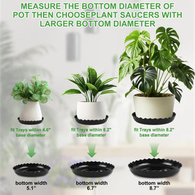 YUANAIYI Wave Saucer 8inch setup keeps pots tidy and secure.