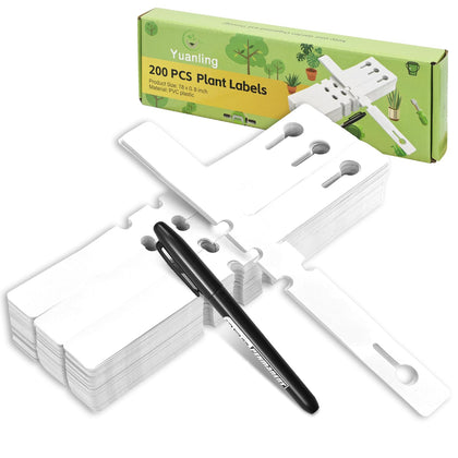Yuanling plant labels set with 120pcs and marker for easy labeling