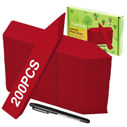 Yuanling plant labels 200 pcs pack for easy plant identification