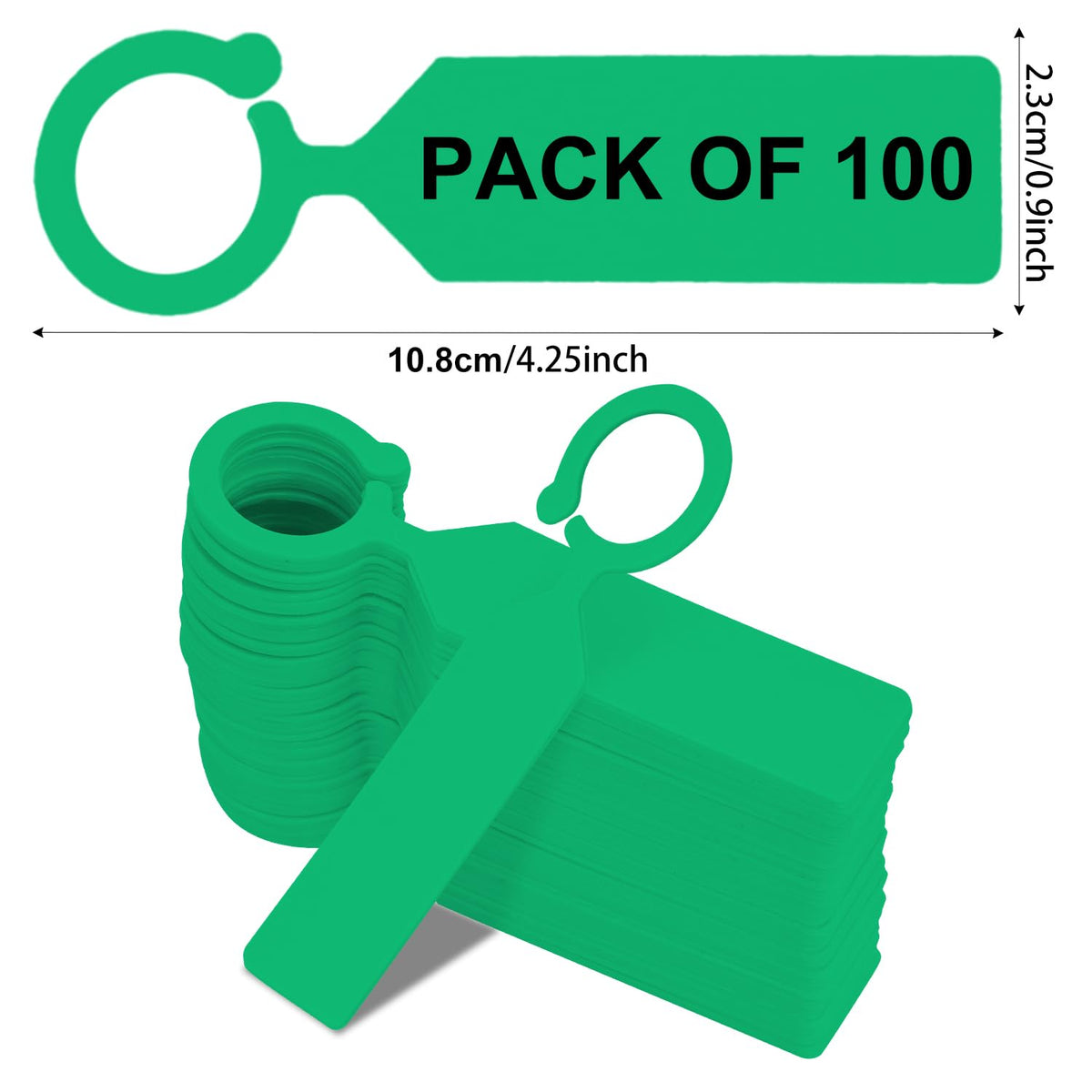 Yuanling plant labels with pre-punched holes for easy attachment.