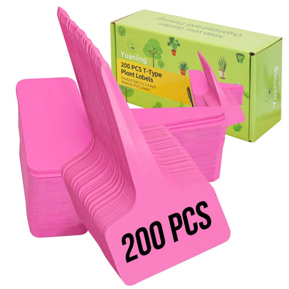 Yuanling plant tags with T-type stakes for clear seedling labeling