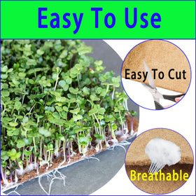 Yuanwovv microgreens tray setup on mat with steady moisture for sprouts