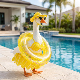 yuboo goose outfit bikini top for 23-inch porch geese adds sunny flair