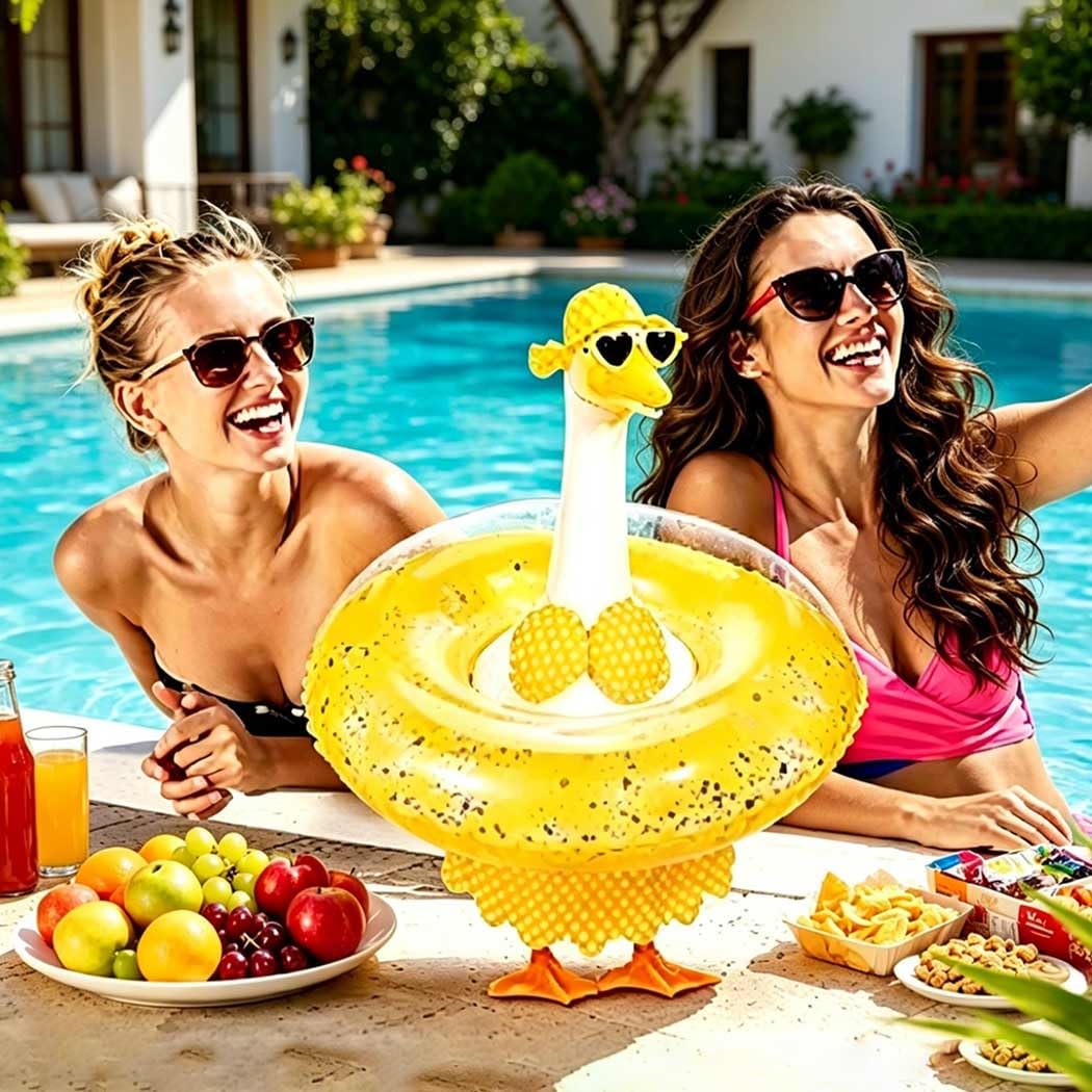yuboo goose outfit heart sunglasses for whimsical garden decor