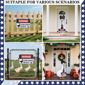 yuboo wooden warning sign features clear print for outdoor use