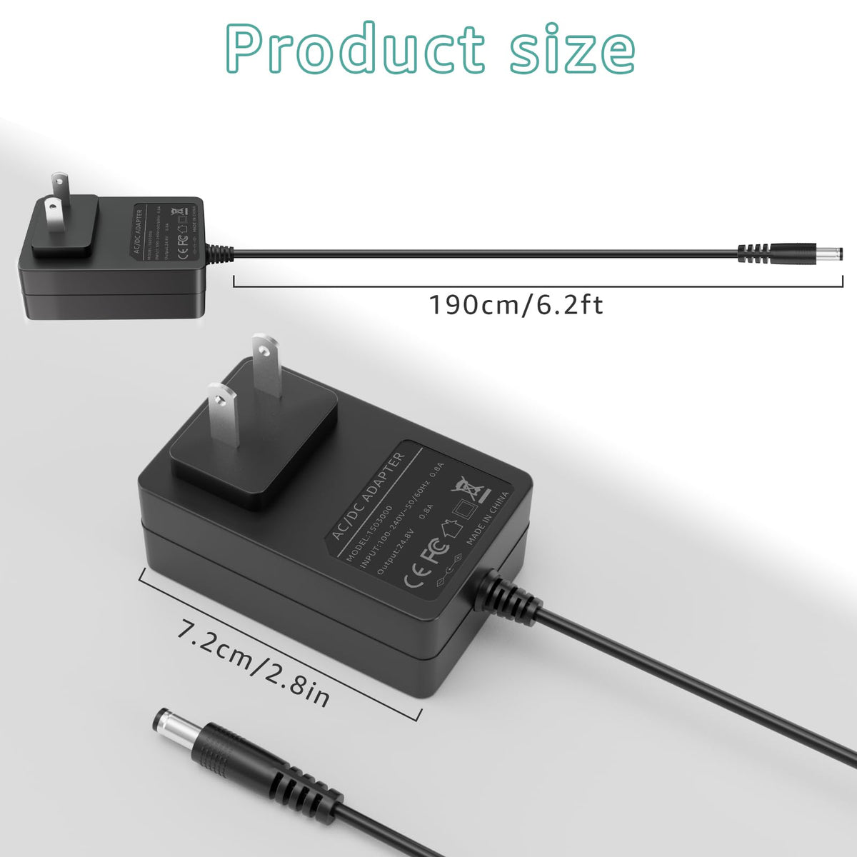Yubunt 1.8m cable length enables flexible on-site charging