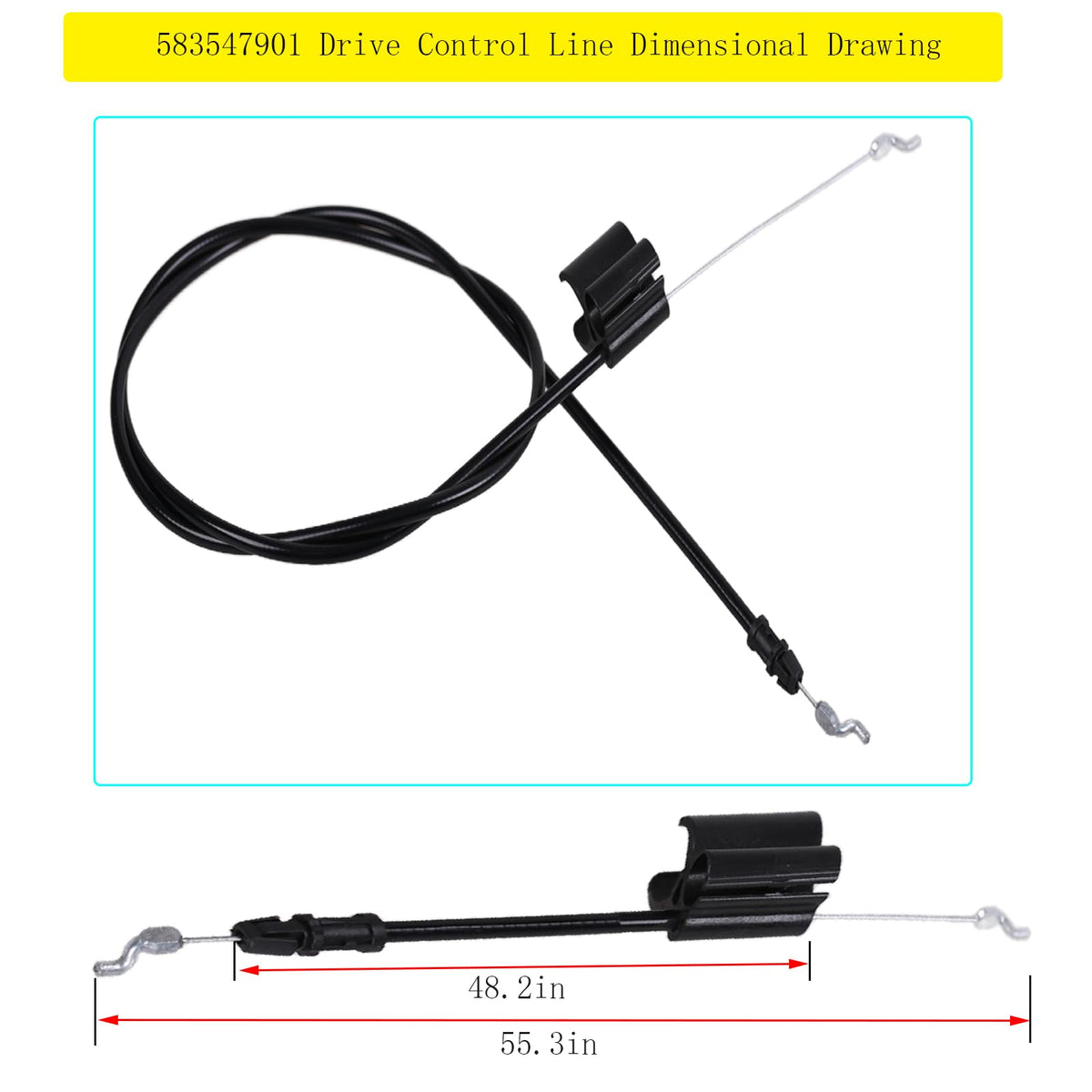 Yubunt cable close-up shows high-strength material for long-lasting performance