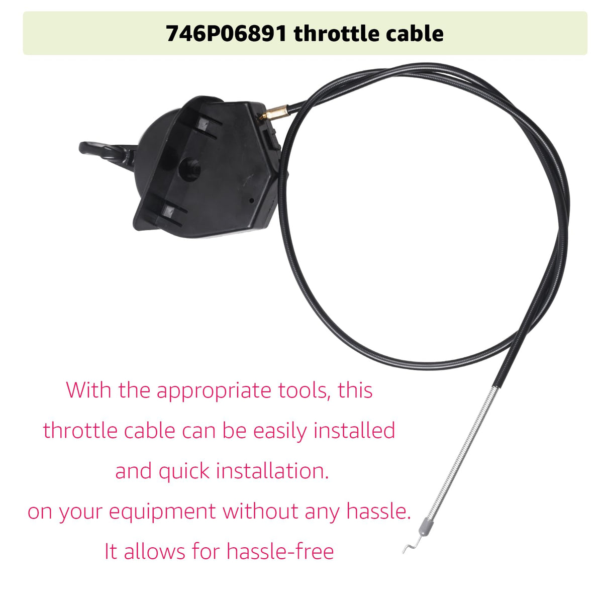 Yubunt cable uses high-strength material for durability in outdoor use.