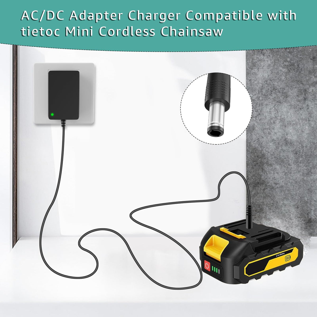 Yubunt Tietoc charger side ports showing plug compatibility