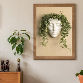 Yuccasly female form vase offers a contemporary sculptural accent.