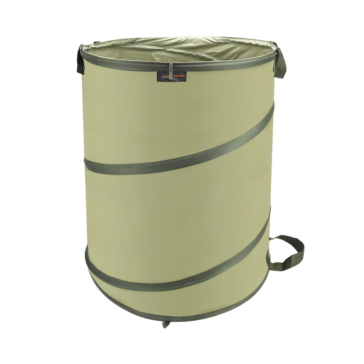 YUDI & GARDEN 45-gallon collapsible bin opened for yard waste collection.