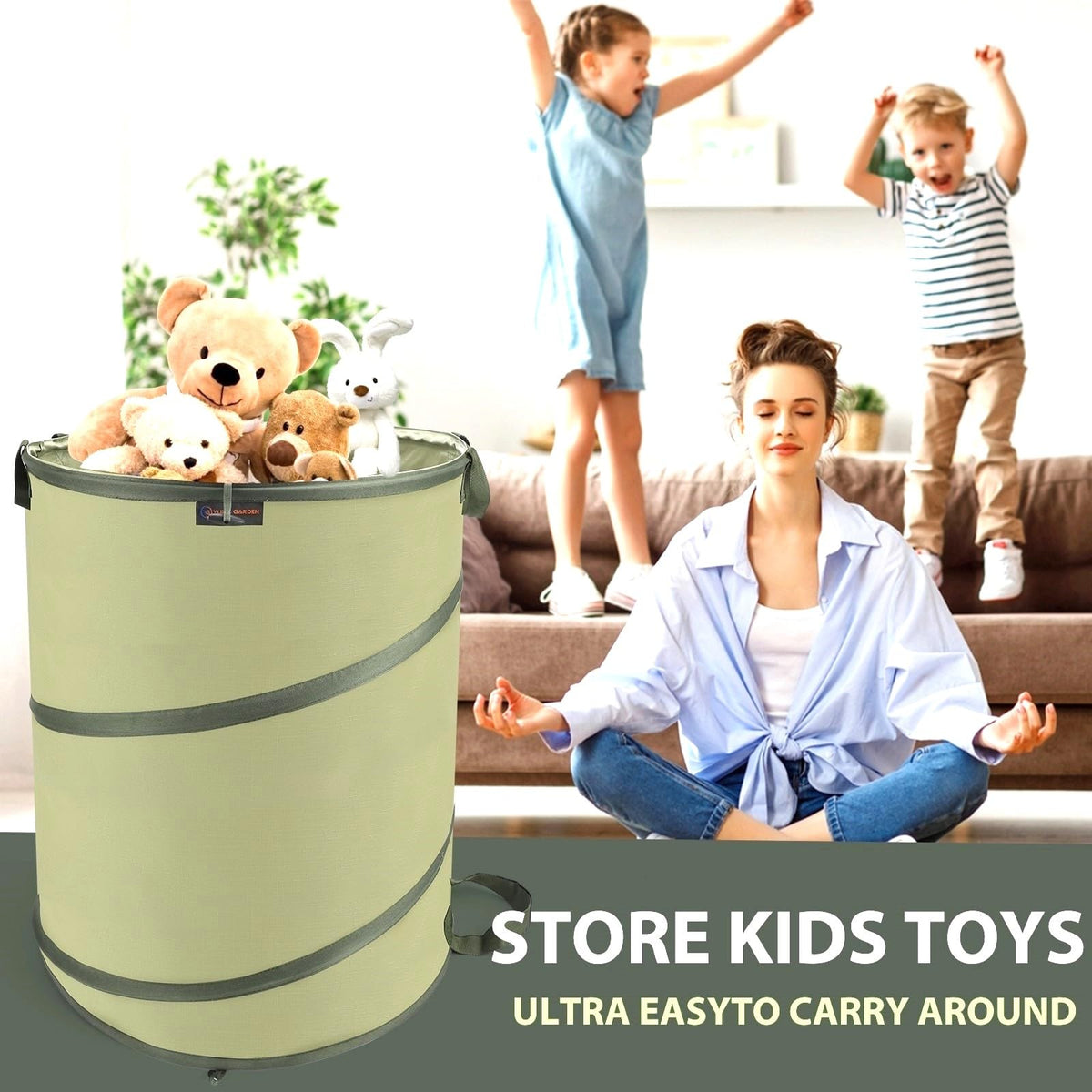 YUDI & GARDEN easy-clean reusable bin for rinsing after use.
