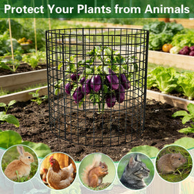 Yudlto garden bed protection unit keeps rabbits and deer at bay.