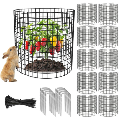 Yudlto plant protector panel assembly protects seedlings with modular mesh.