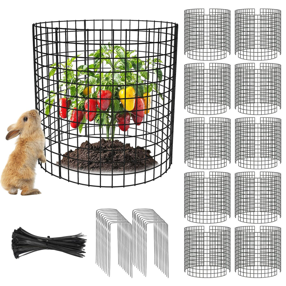 Yudlto plant protector panel assembly protects seedlings with modular mesh.