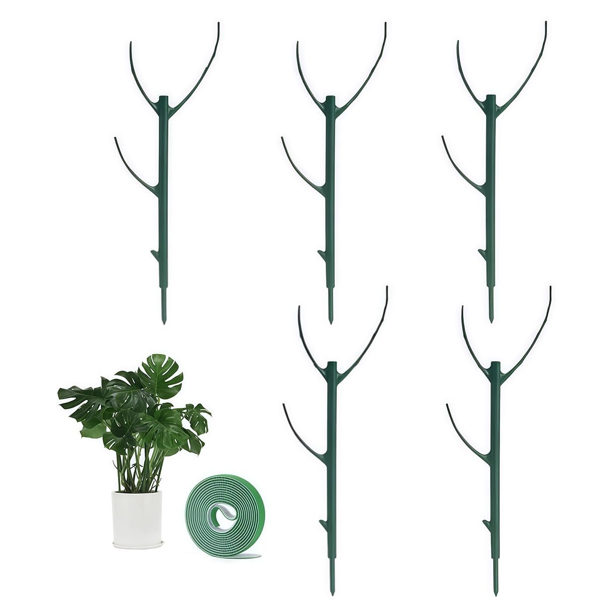 Yuekuzap monstera stackable stake for sturdy indoor support of climbing plants