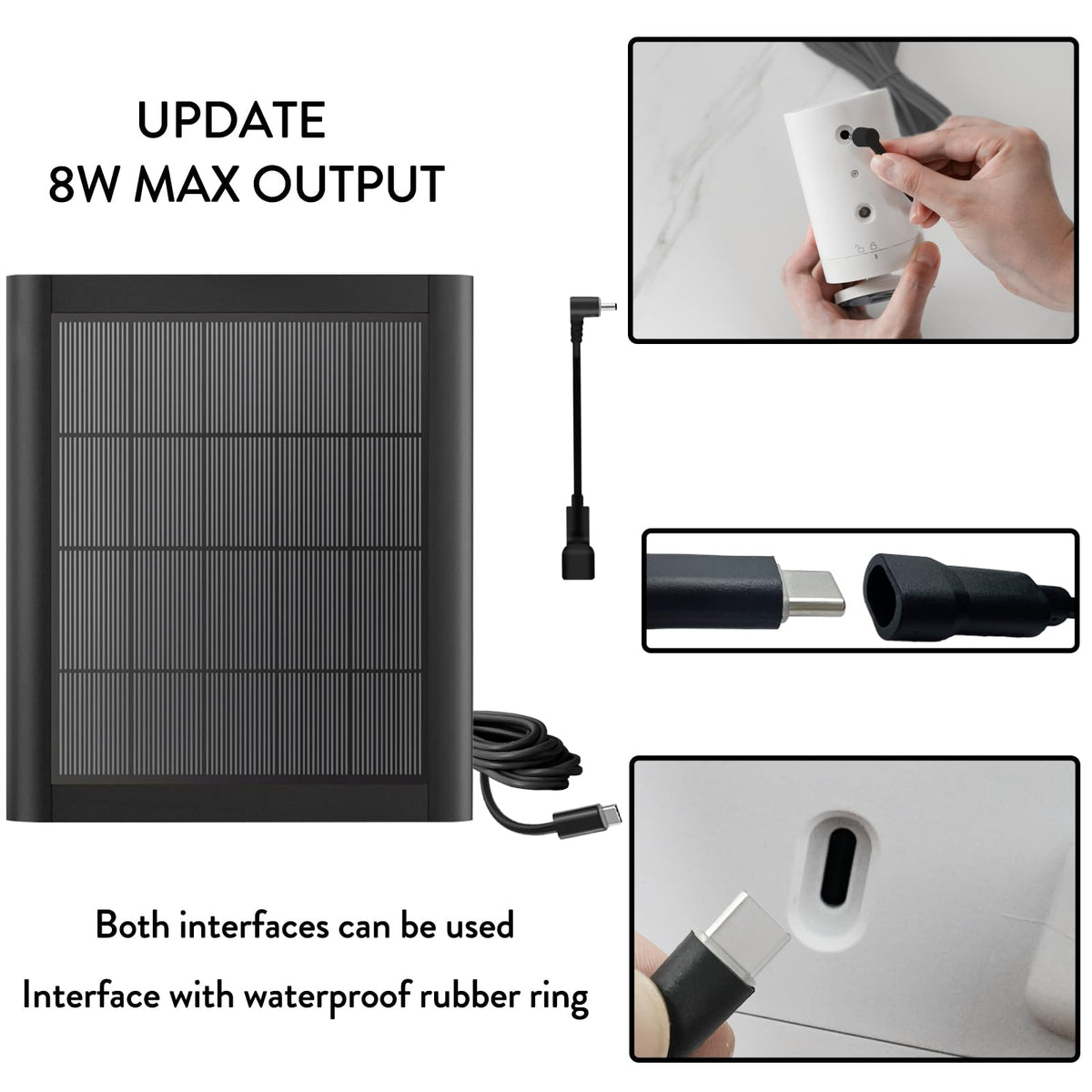 Includes wall mount brackets for easy, sturdy installation.