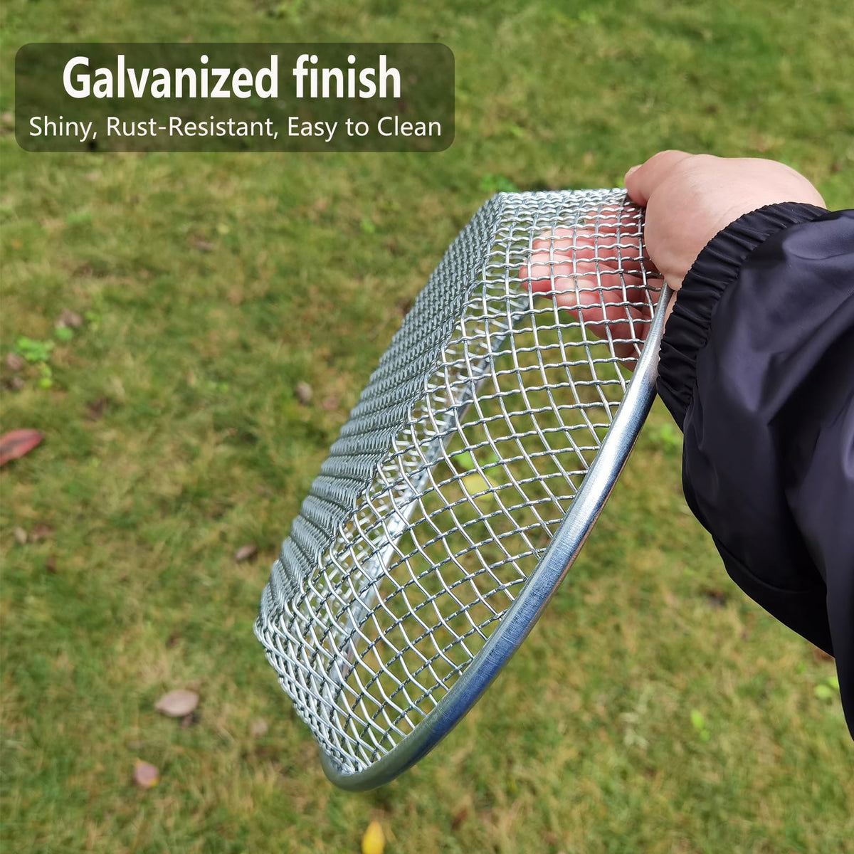 YUEBM sifter frame design highlights sturdy construction and comfortable handling.