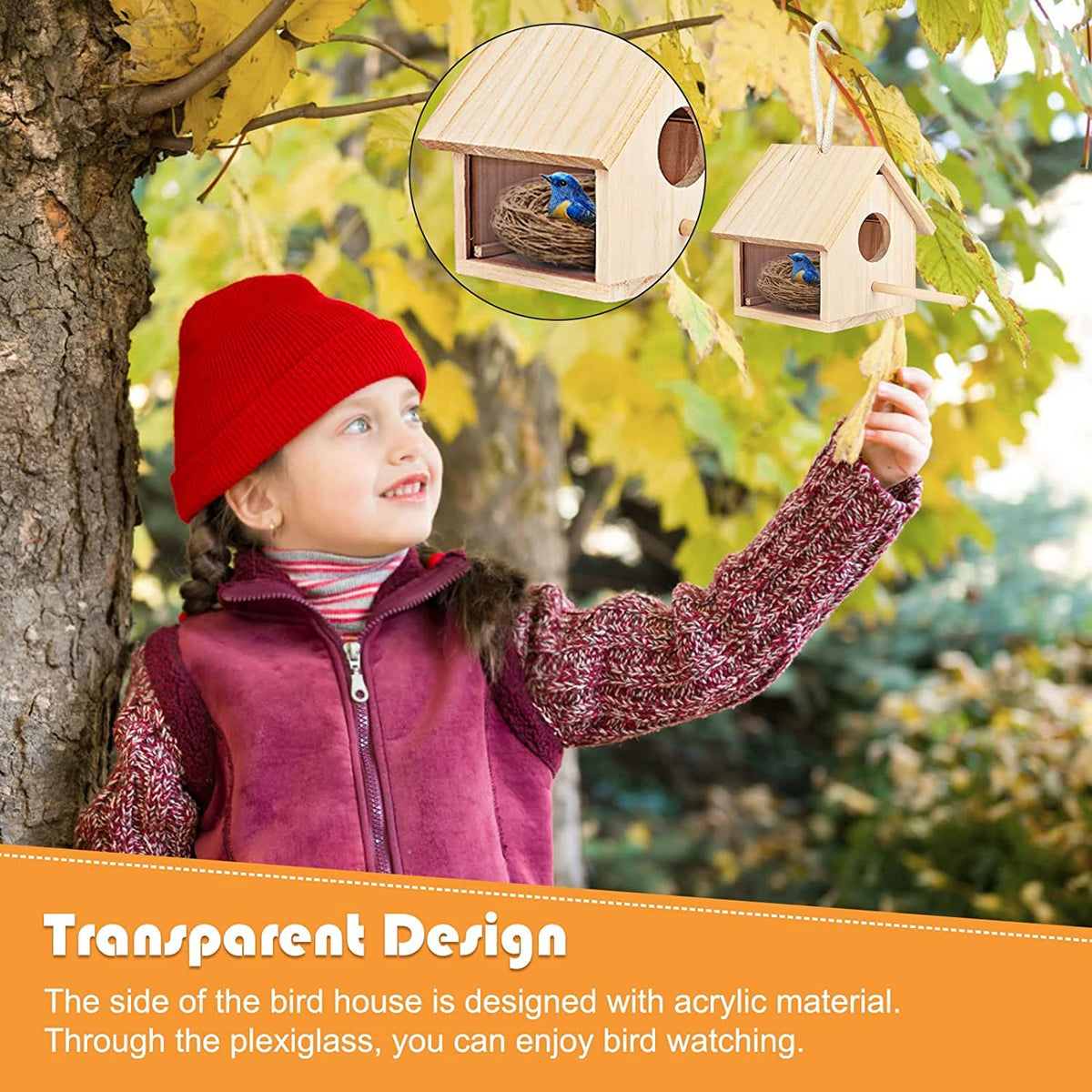 YUEPET includes rope and screws for simple hanging or mounting