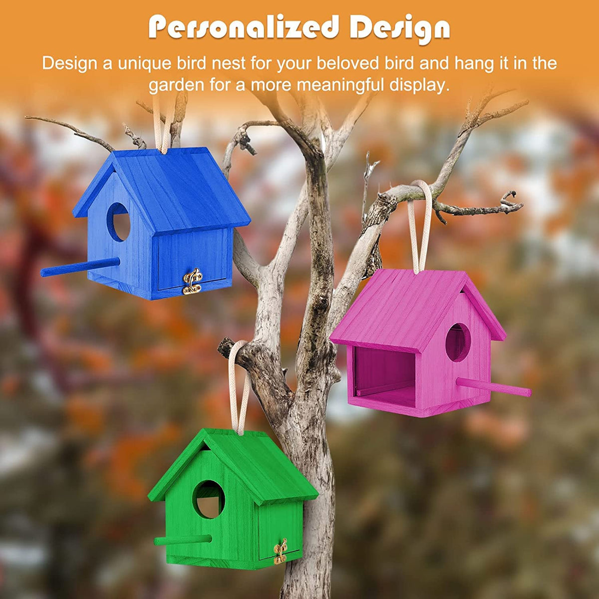 YUEPET suitable home for small birds in garden setting