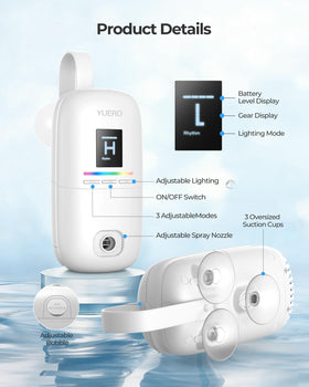 YUERO Bath Jets dial with three speeds enables personalized relaxation.
