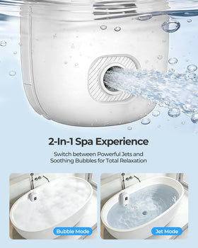 YUERO Bath Jets secure mounting with straps and suction cups for stable, slip-free setup.