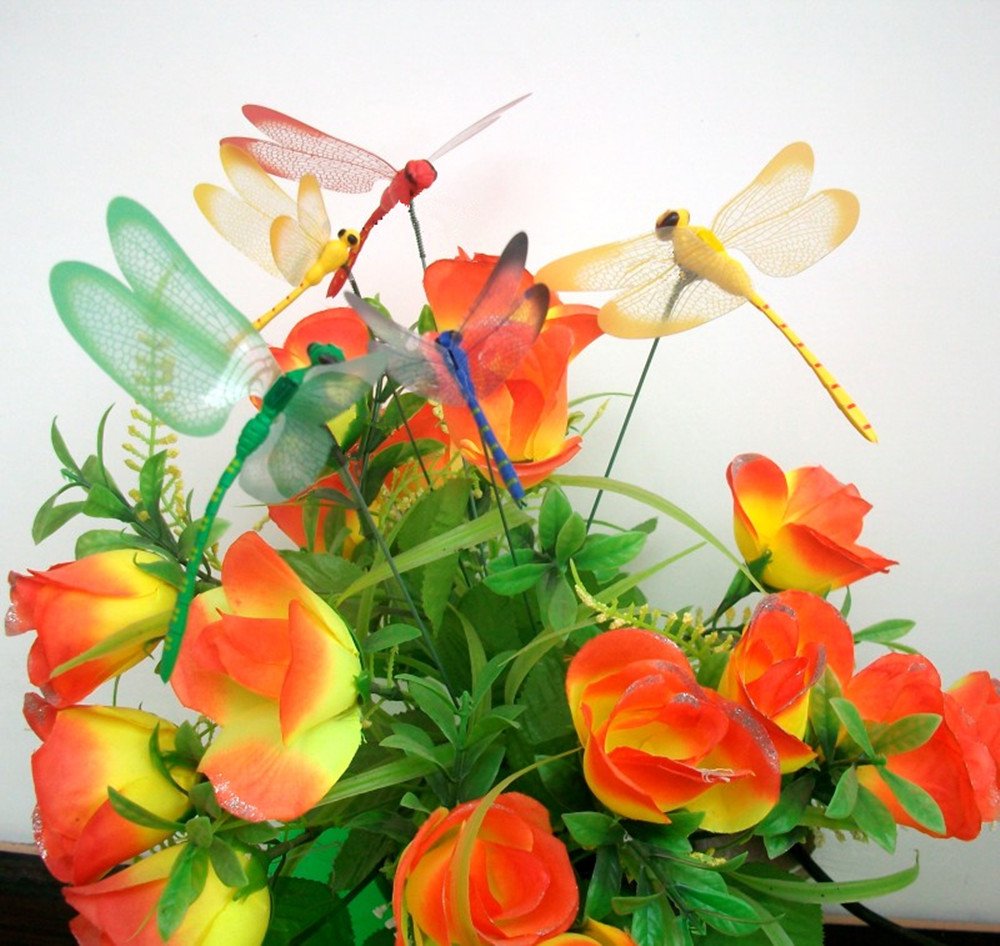 Yueton dragonfly stake assembly for easy display
