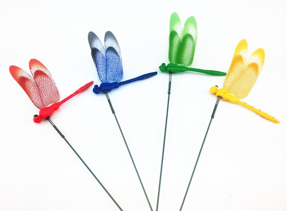 Yueton garden dragonfly stake as outdoor ornament