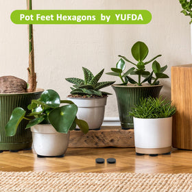 YUFDA 24-piece set of pot feet for multiple planters.