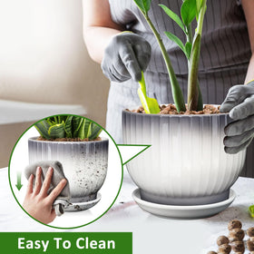 YUFDA separable saucer base keeps surfaces clean and stable