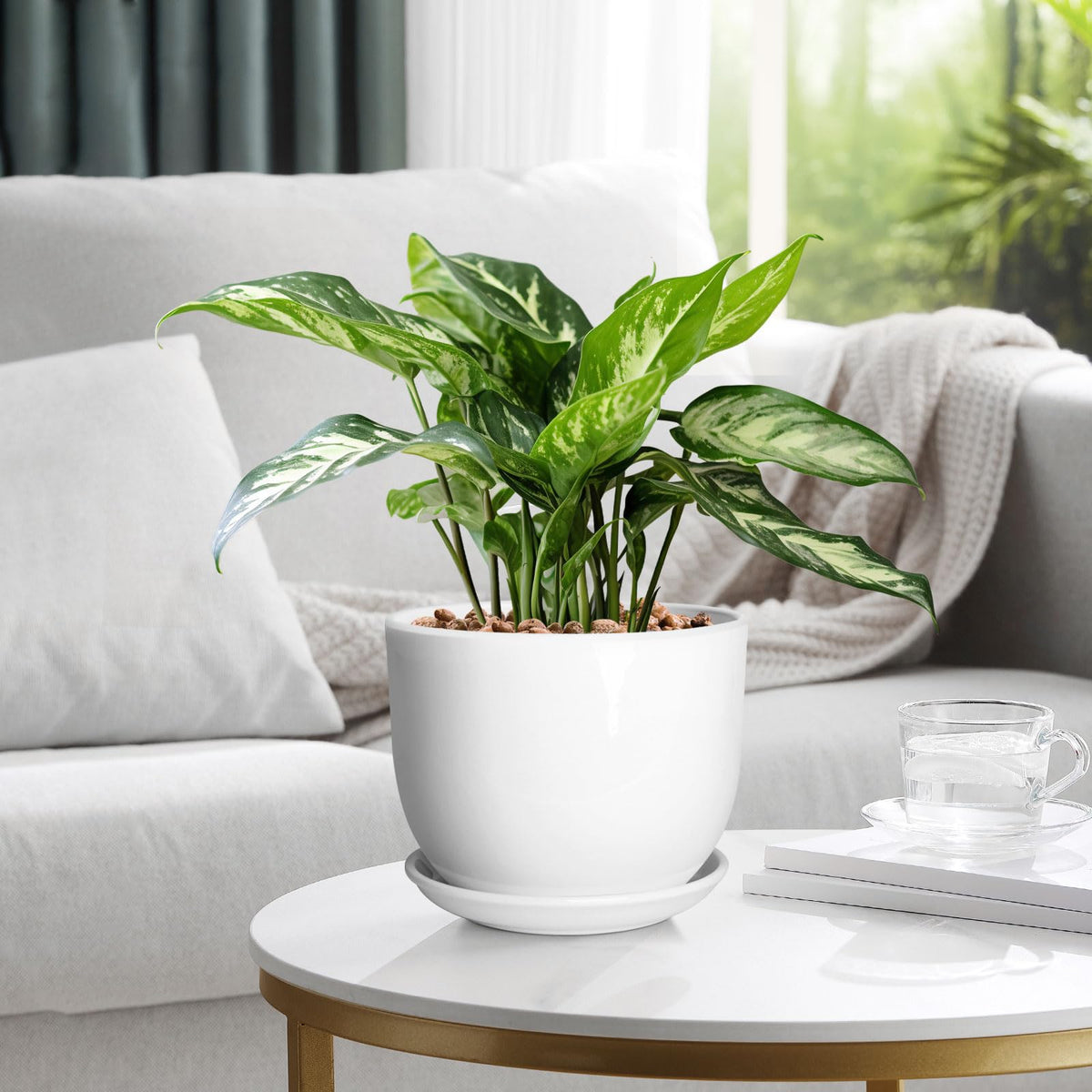 YUFDA easy-clean glaze keeps the finish bright with wiping.