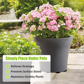YUFDA hidden design pot feet tucked under a planter.