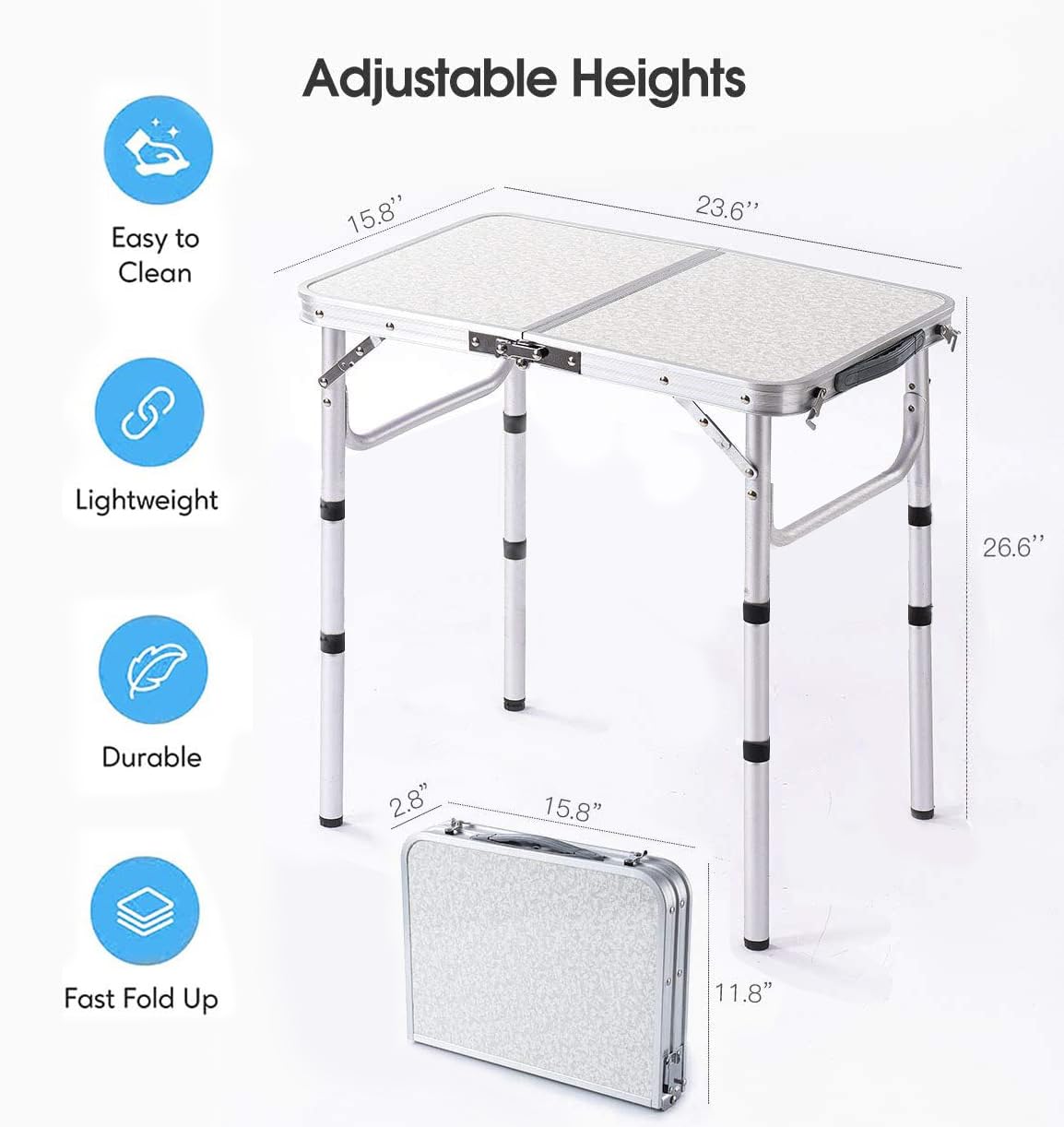 YUFIFAIRY lightweight aluminum frame enables easy transport during picnics.