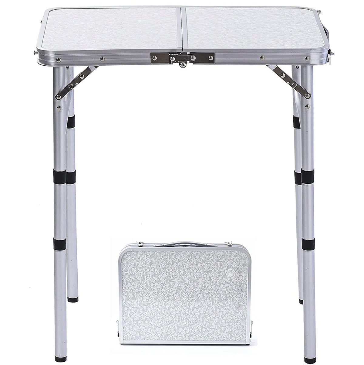 YUFIFAIRY small folding table top with MDF surface for outdoor meals.