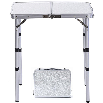 YUFIFAIRY small folding table top with MDF surface for outdoor meals.