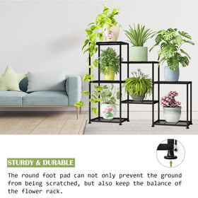 YUJCHMTZN wide shelves fit 8 inch pots