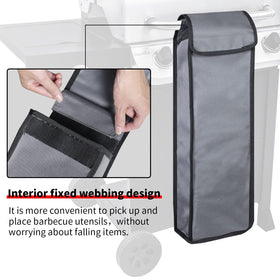 YUJHON portable barbecue accessory bag ideal for camping trips.