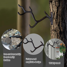 YukaBa tree branch hook coat hanger keeps coats organized