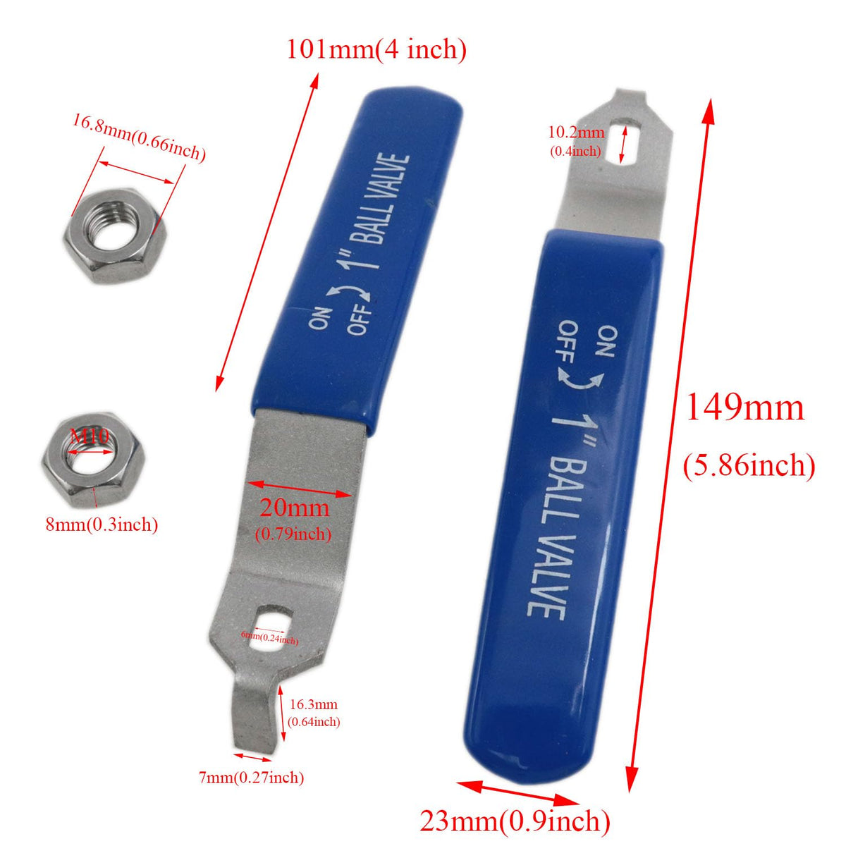 Yukata lever handle smooth non-slip design improves grip during adjustment