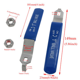 Yukata lever handle smooth non-slip design improves grip during adjustment