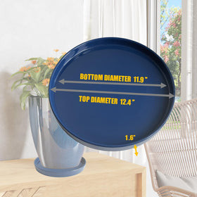 Yukfona ceramic saucer provides protective surface against spills and mess.