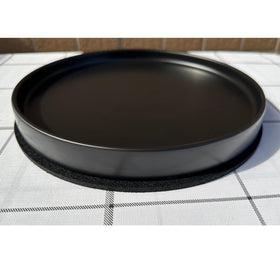 Yukfona saucers stacked in multiple sizes show versatility to fit different pot bottoms