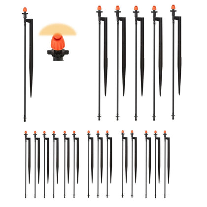 Yulaiyoen 180-degree drip spray emitter on stake for edge watering