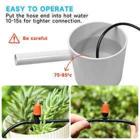 Yulaiyoen adjustable sprinkler head enables targeted watering with flow control.
