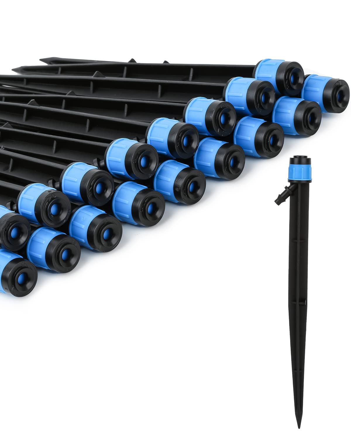 Yulaiyoen drip emitter 360° spray near plant base for even watering