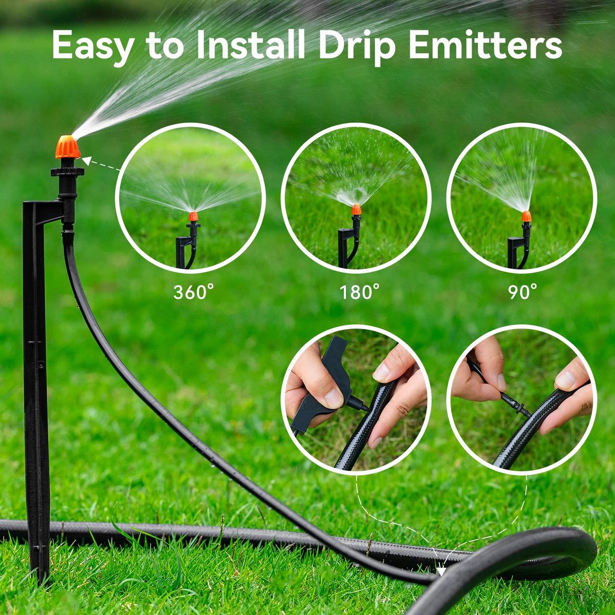 Yulaiyoen comprehensive garden irrigation parts kit for home setups