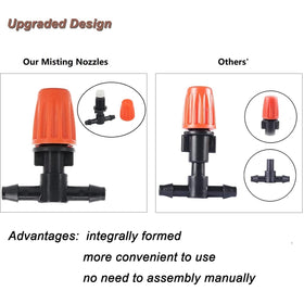 Yulaiyoen micro spray emitter provides customizable irrigation for patios.