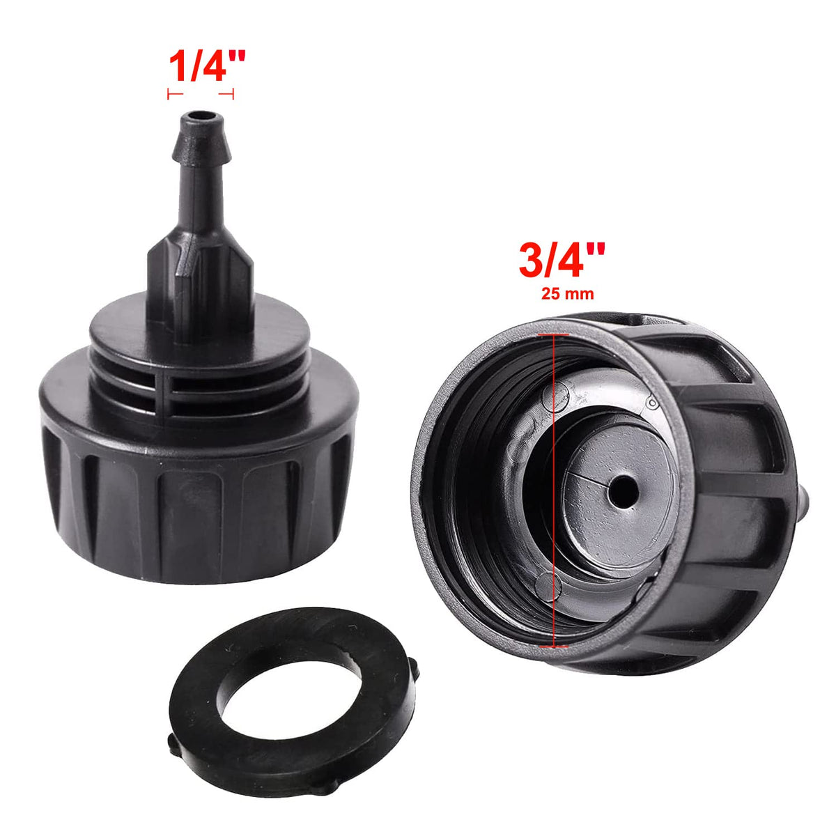 Yulaiyoen swivel FHT adapter provides a tight seal with 3/4 inch threads for secure connections.